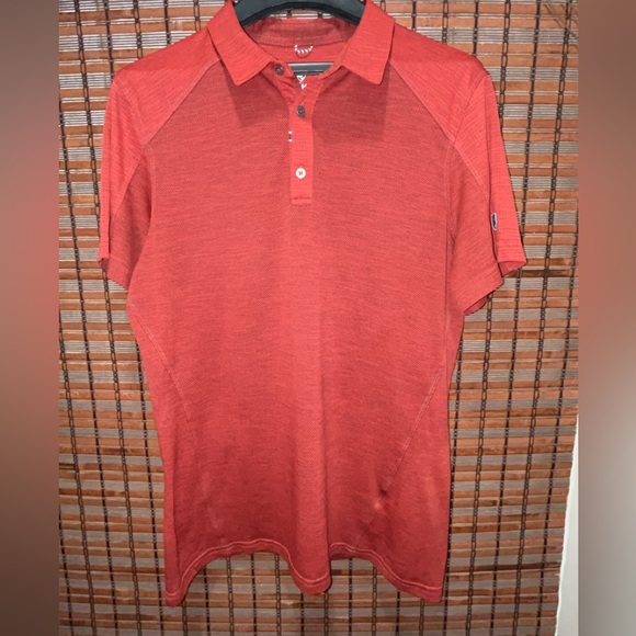 Kuhl Other - Men's Kuhl Heather Red Polo Golf Shirt‎ Size Medium